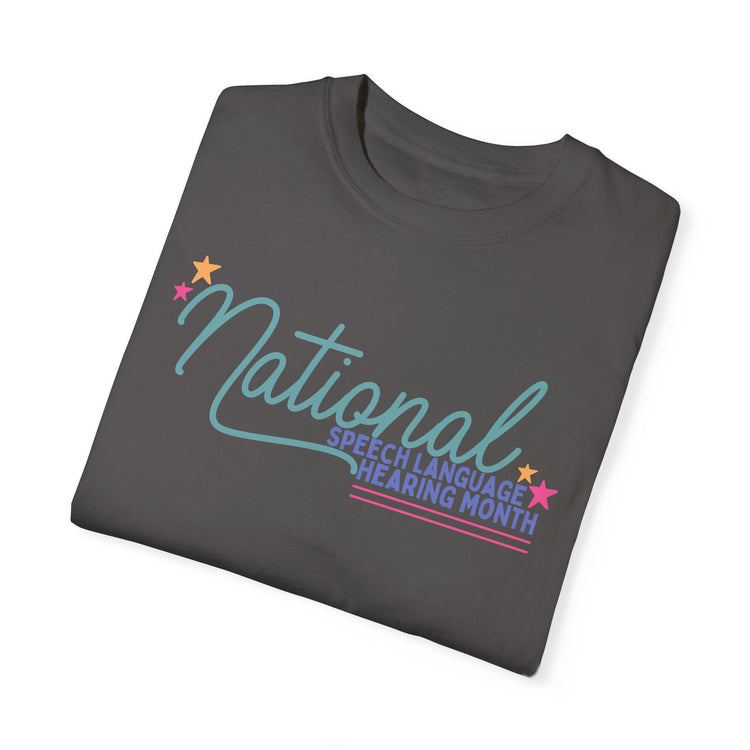 NSLHM stars comfort colors tee