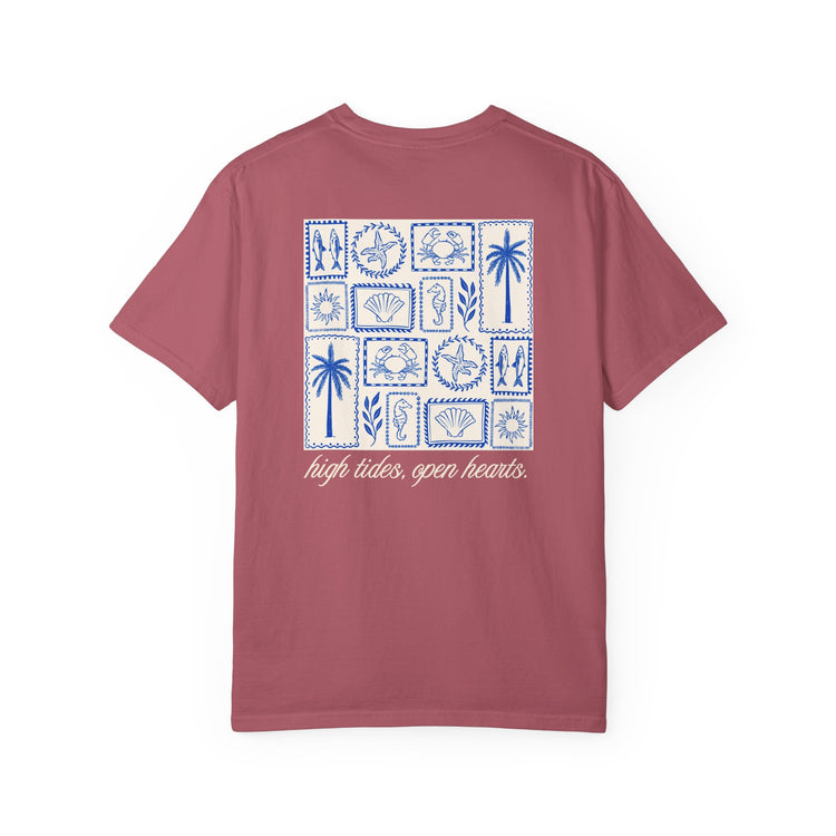 speech path high tides front/back comfort colors tee