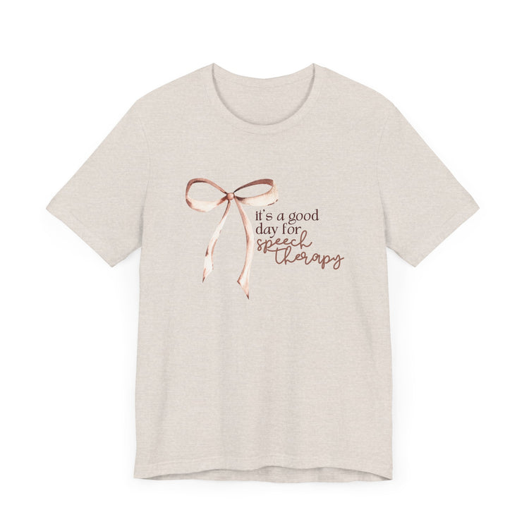 neutral it's a good day for speech short sleeve tee