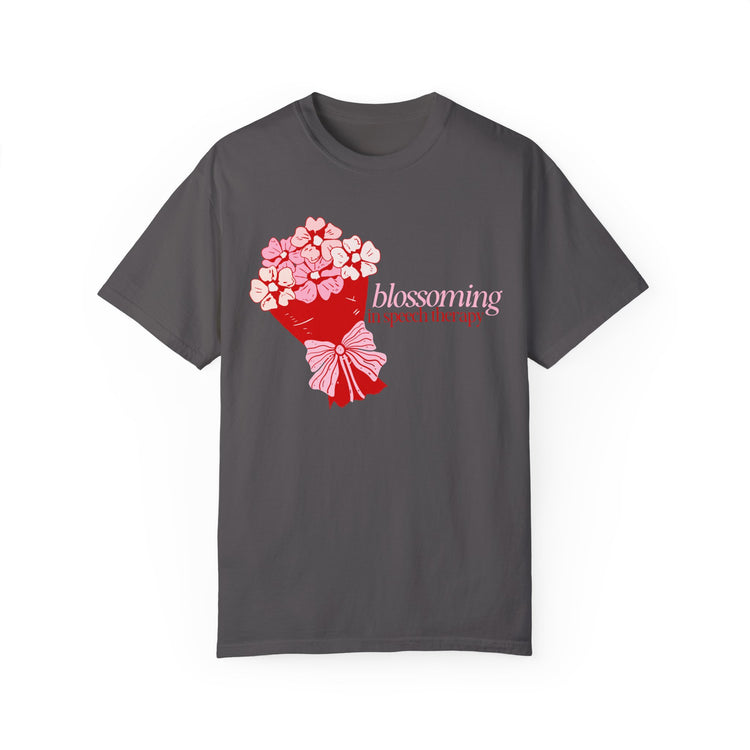 blossoming comfort colors tee