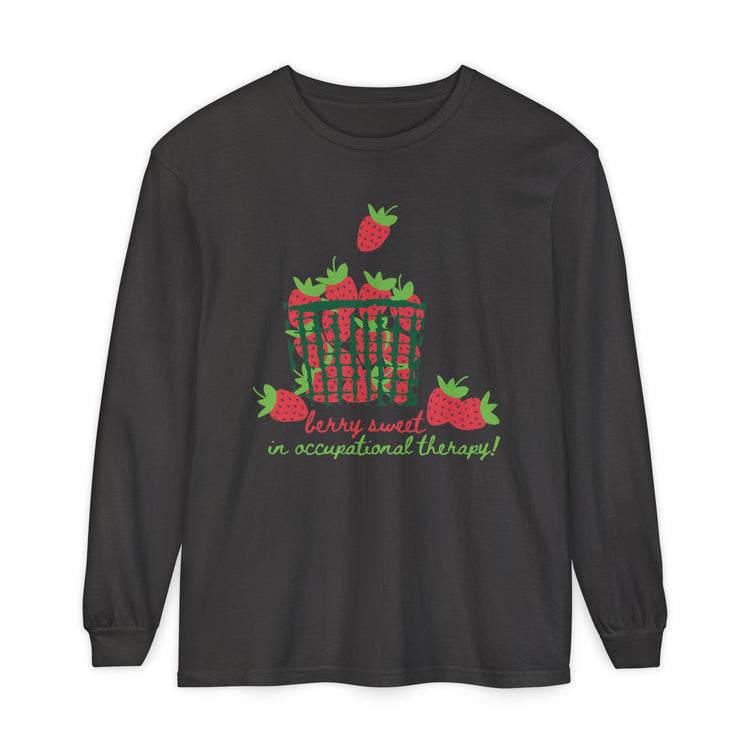 berry sweet in OT comfort colors long sleeve tee