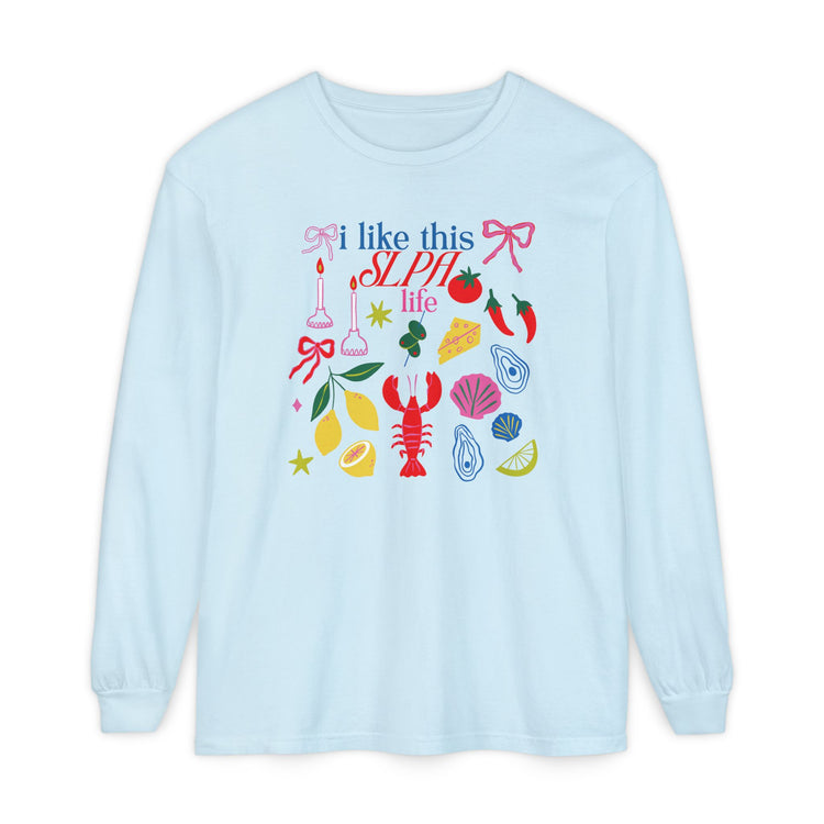 i like this SLPA life comfort colors long sleeve tee