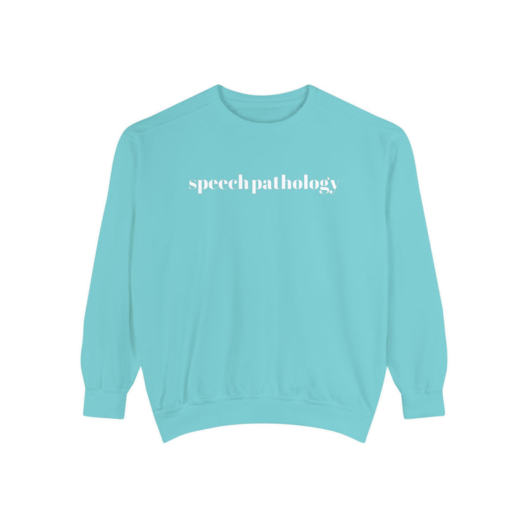 classic simple speech pathology comfort colors crewneck