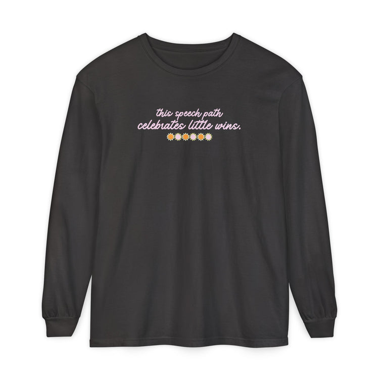 speech path little big wins front/back long sleeve tee