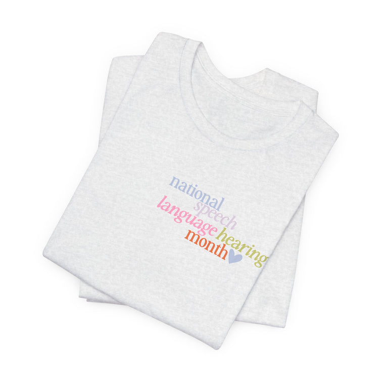 NSLHM heart colorful short sleeve tee
