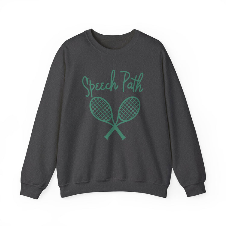 speech path beverly hills tennis crewneck