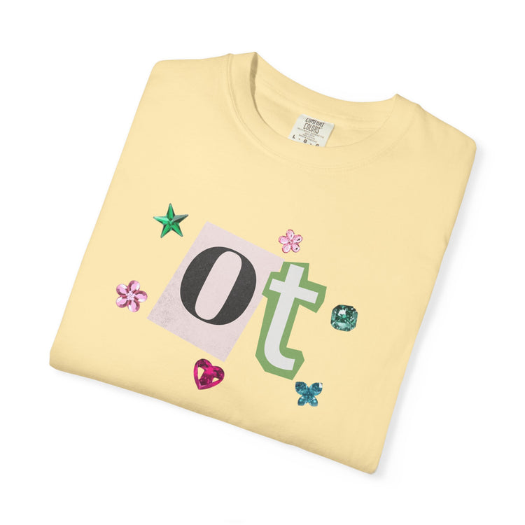 OT newspaper gem comfort colors tee