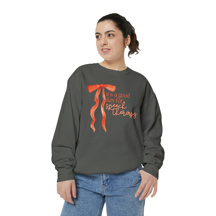 it's a good day for speech comfort colors crewneck
