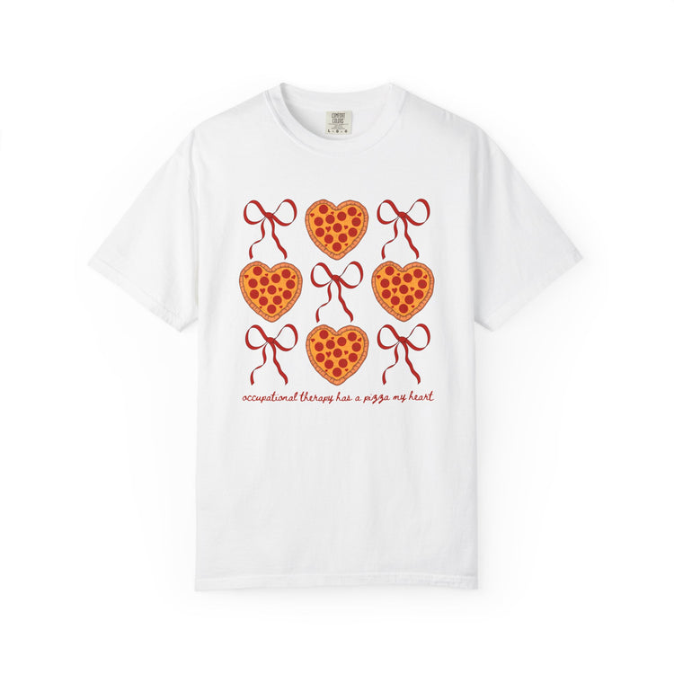 OT has a pizza my heart comfort colors tee