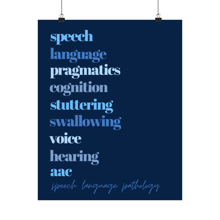 SLP scope blue wall poster