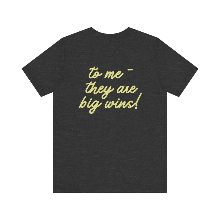 speech path little big wins front/back short sleeve tee