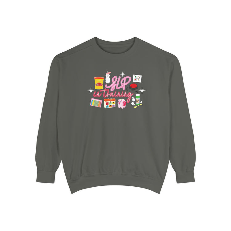 SLP in training comfort colors crewneck