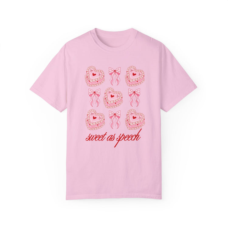 sweet as speech cake comfort colors tee