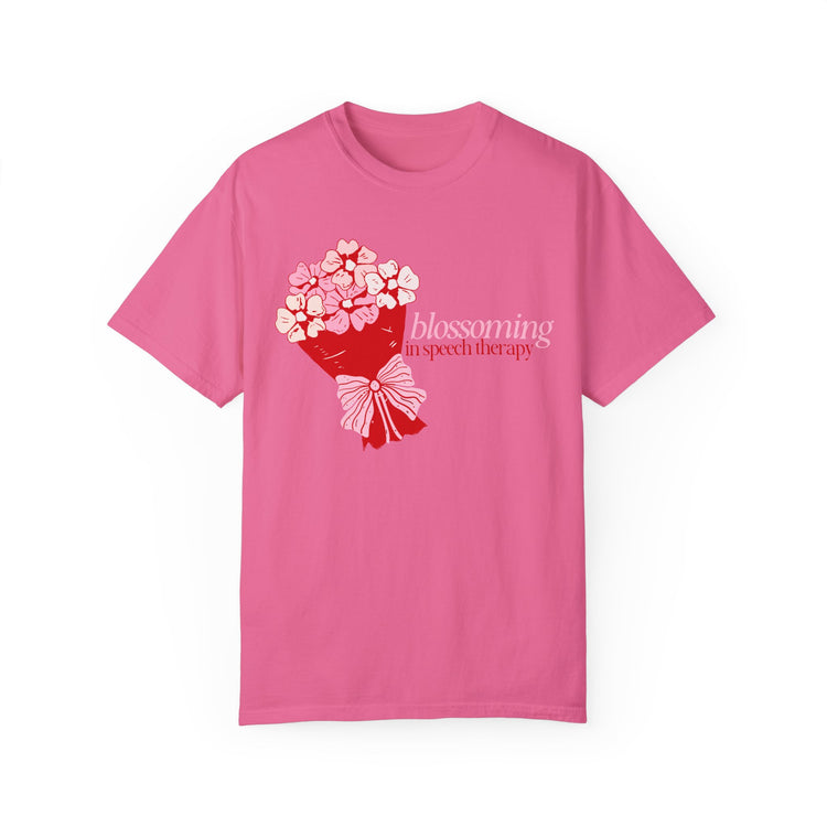 blossoming comfort colors tee