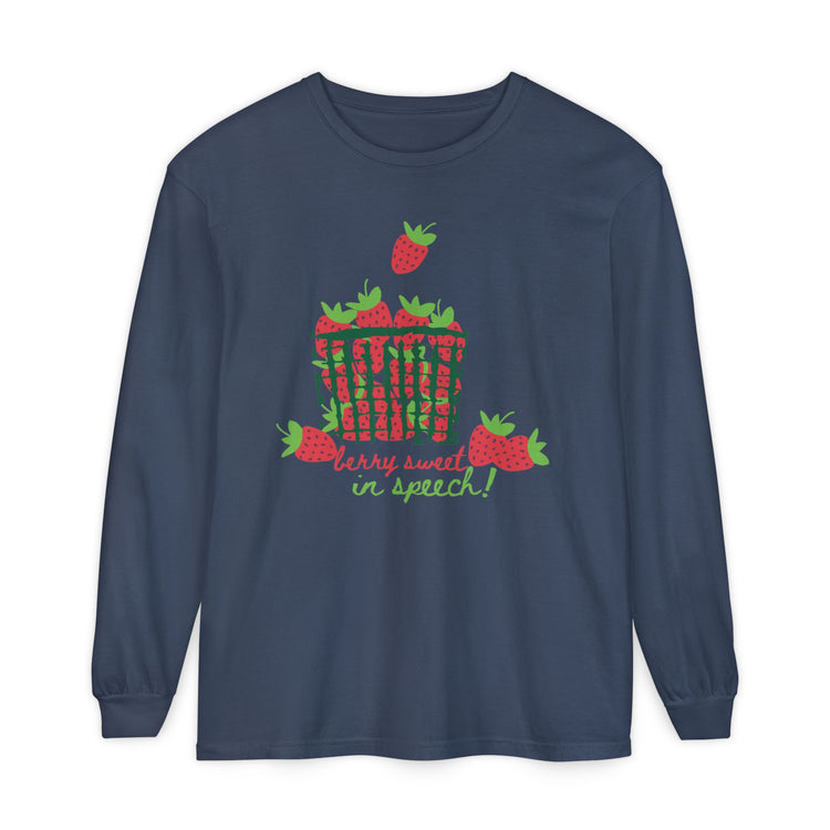 berry sweet in speech! long sleeve tee