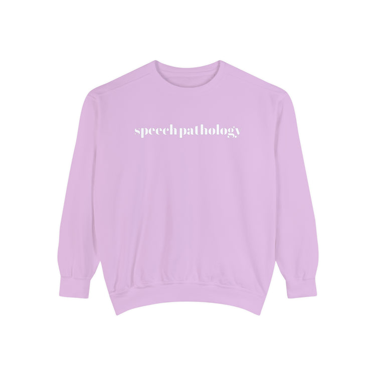 classic simple speech pathology comfort colors crewneck