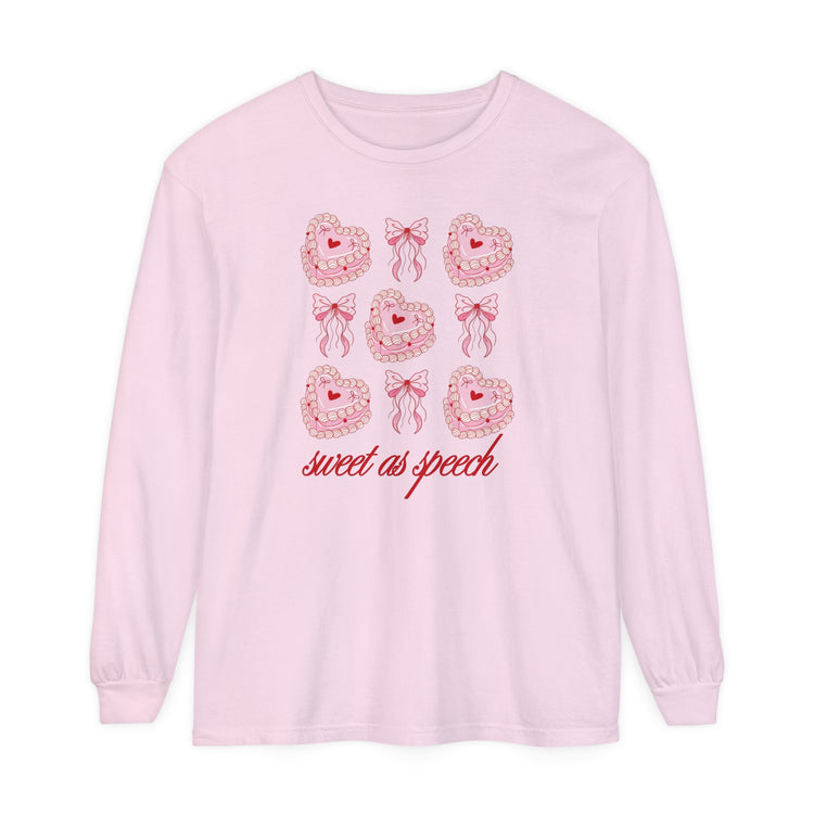 sweet as speech cake long sleeve tee