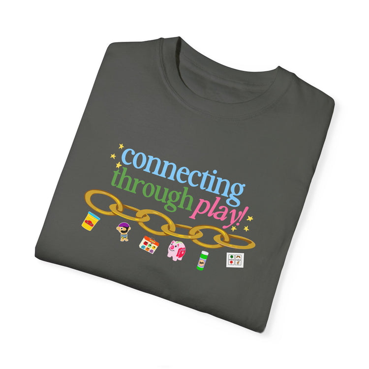 connecting through play chain comfort colors tee