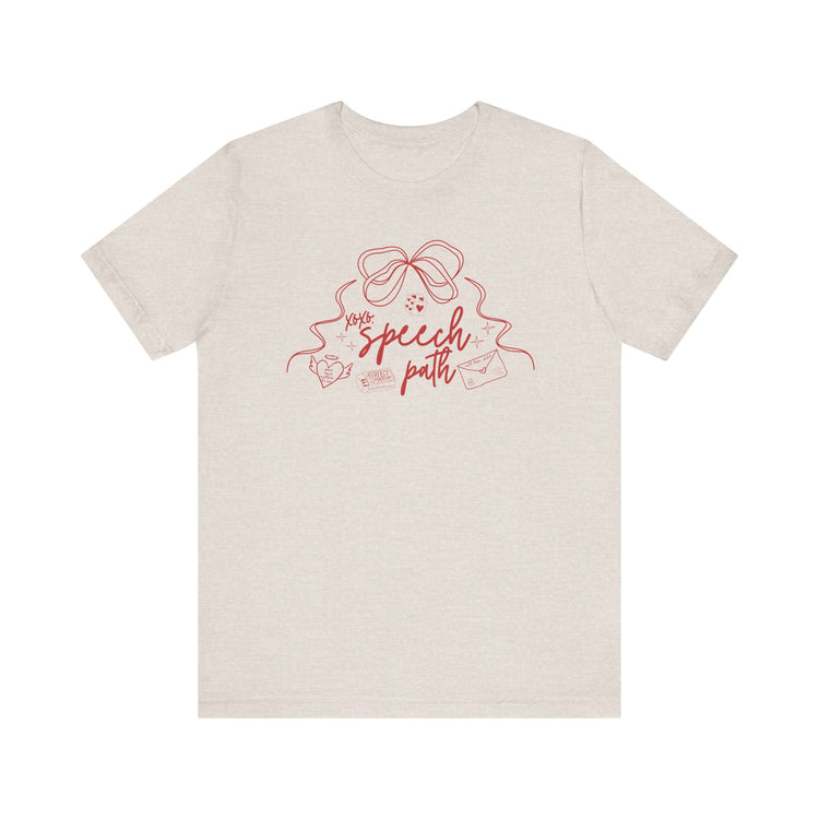SLP valentine bow tee