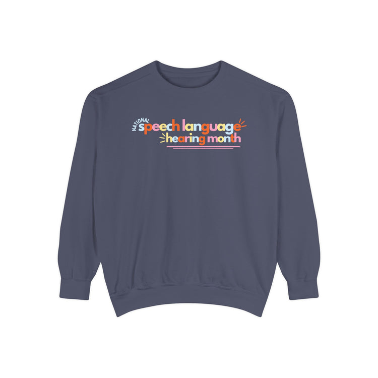 NSLHM colorful bold comfort colors crewneck