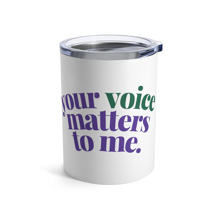 Custom Company Tumbler with Logo and @beetheslp design