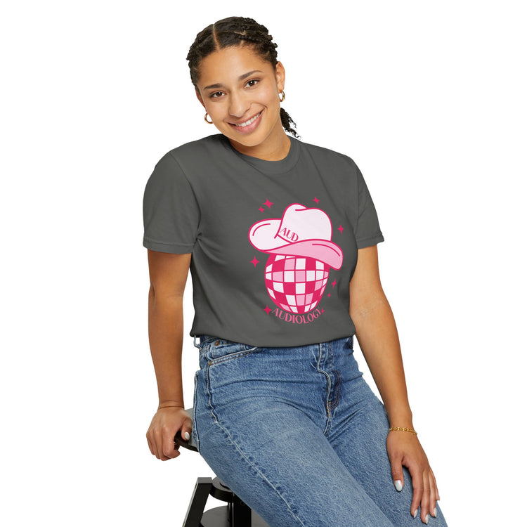 cowboy disco audiology comfort colors tee