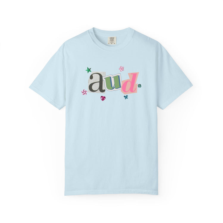 AUD newspaper gem comfort colors tee
