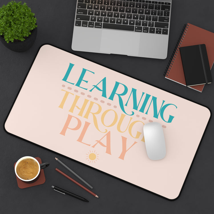 learning through play desk mat