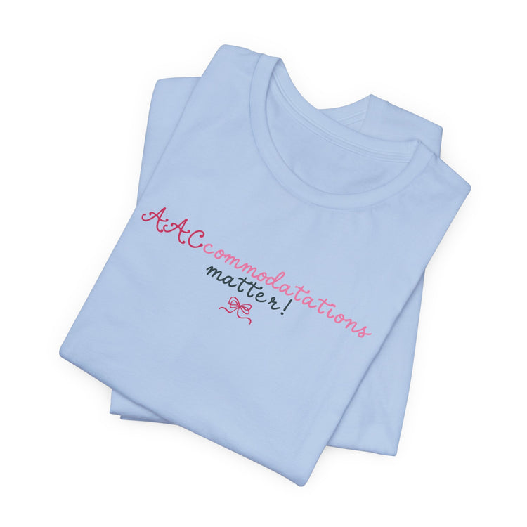 AACcommodations short sleeve tee