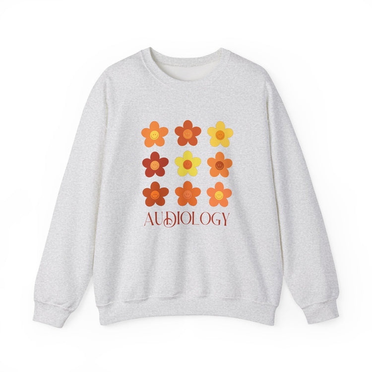 audiology fall flowers crewneck