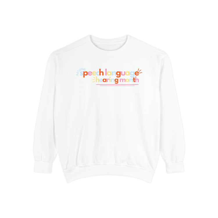 NSLHM colorful bold comfort colors crewneck