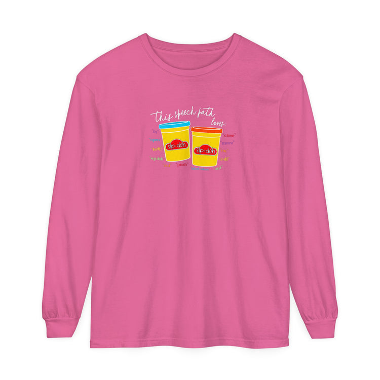 slp doh path loves comfort colors long sleeve tee