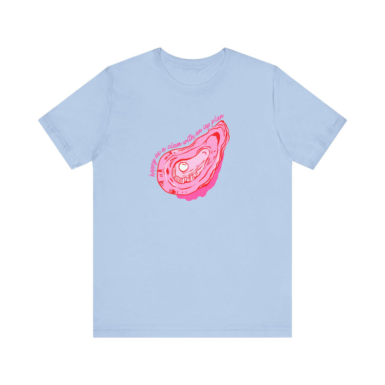 happy as a clam IEP plan short sleeve tee