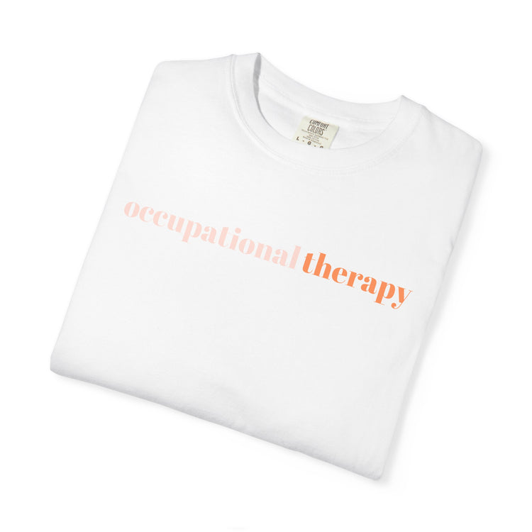 orange simple OT comfort colors tee