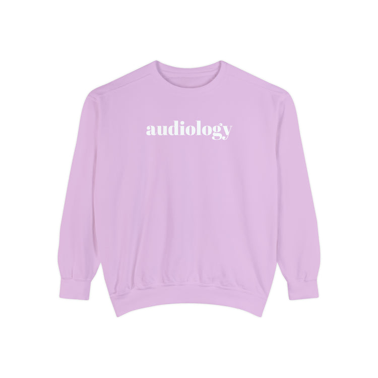 simple audiology comfort colors crewneck