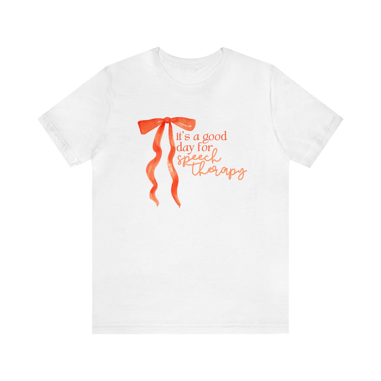 it's a good day for speech short sleeve tee