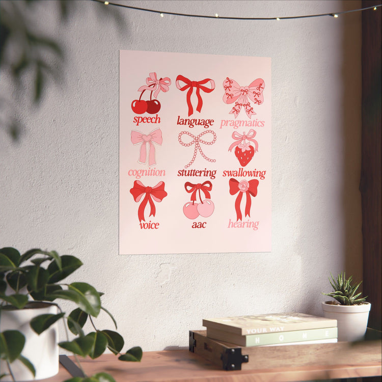 SLP scope cherries wall poster