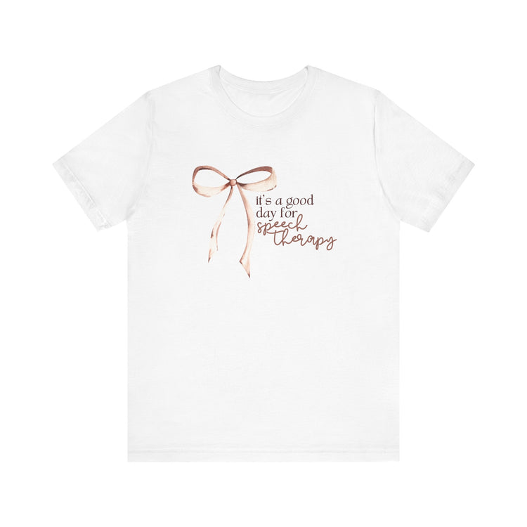 neutral it's a good day for speech short sleeve tee