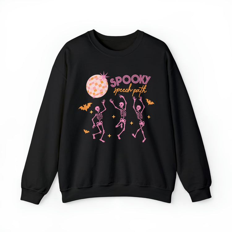 spooky speech disco skeleton crewneck