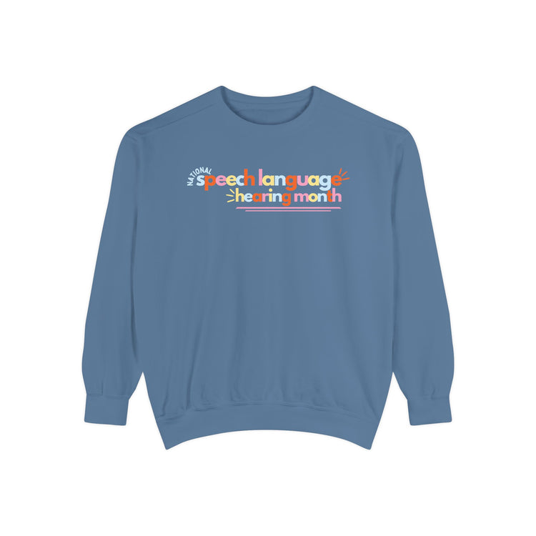 NSLHM colorful bold comfort colors crewneck