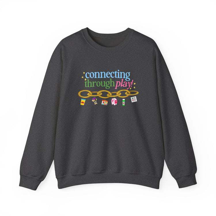 connecting through play chain crewneck