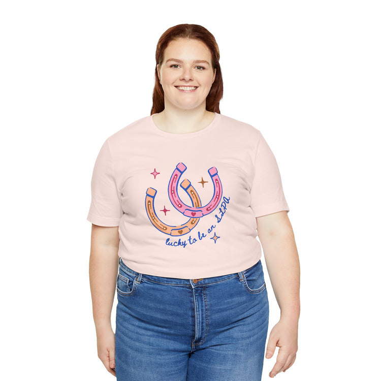 horseshoe lucky to be an SLPA tee