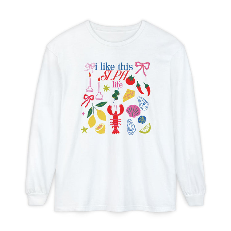 i like this SLPA life comfort colors long sleeve tee