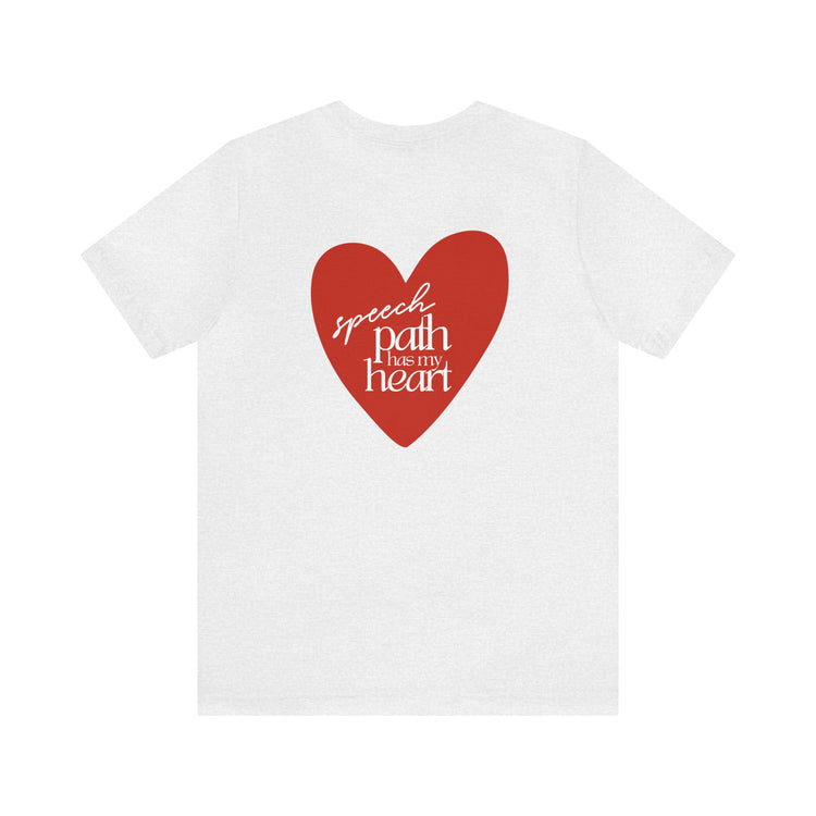 i love speech short sleeve tee