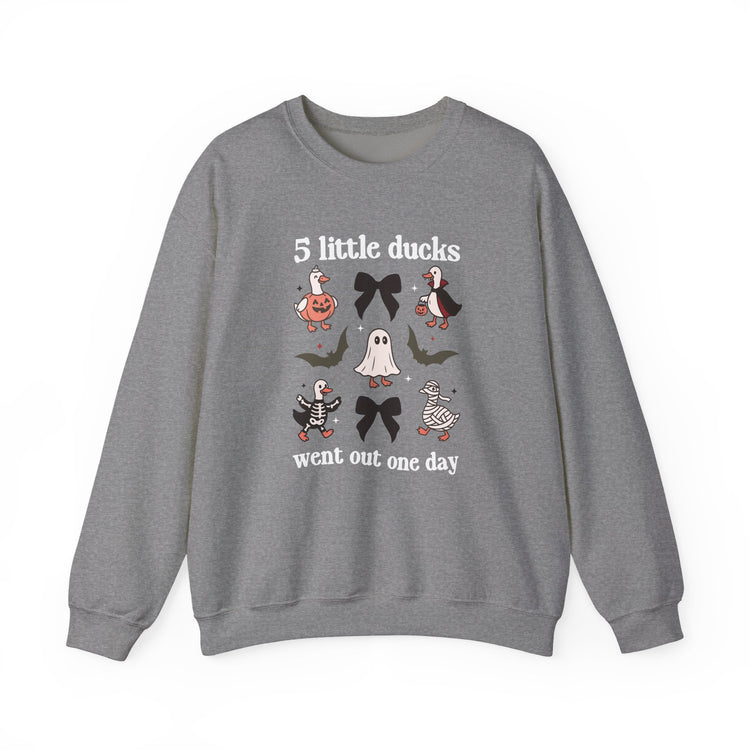 5 little spooky ducks crewneck