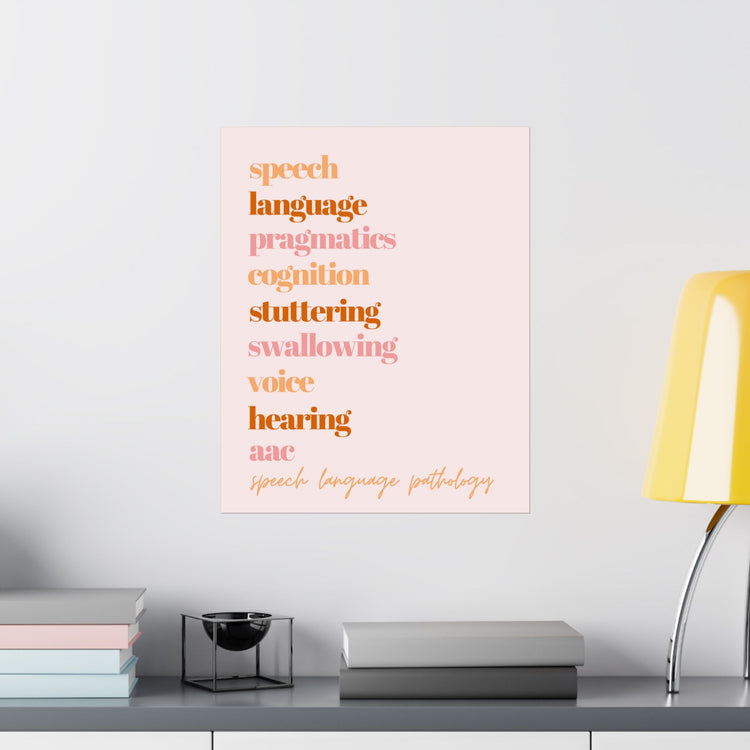 SLP scope pink wall poster