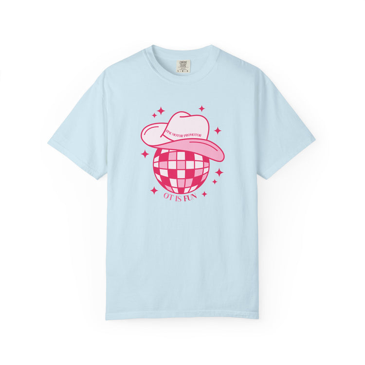 OT cowboy disco comfort colors tee