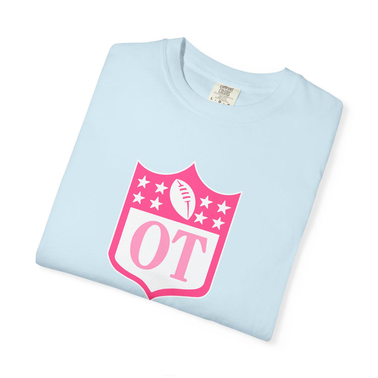 OT football crest comfort colors tee