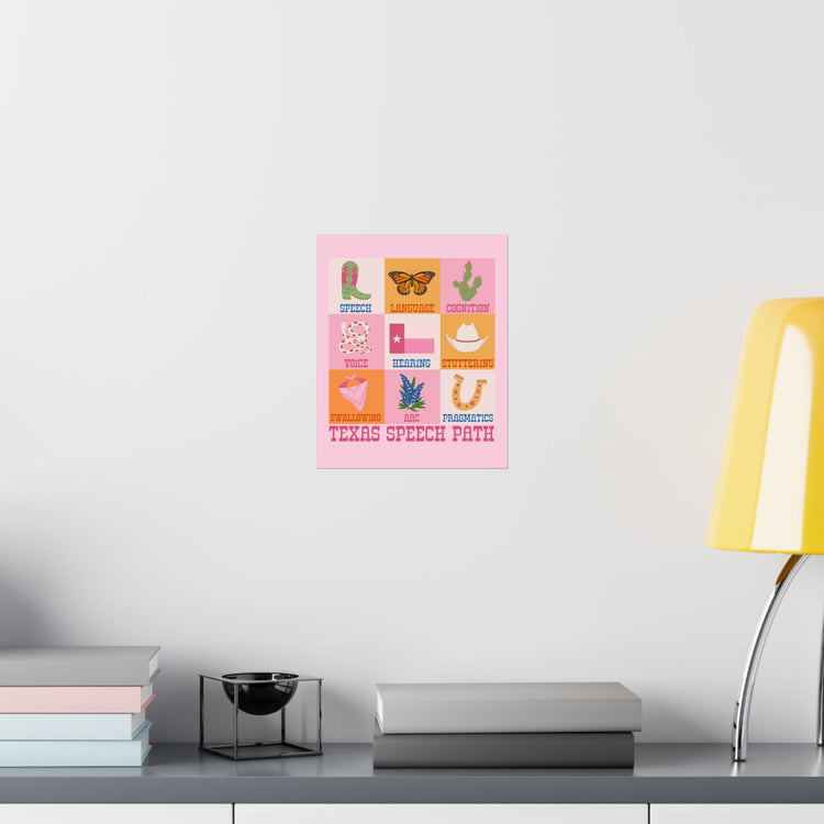 texas speech path scope wall poster