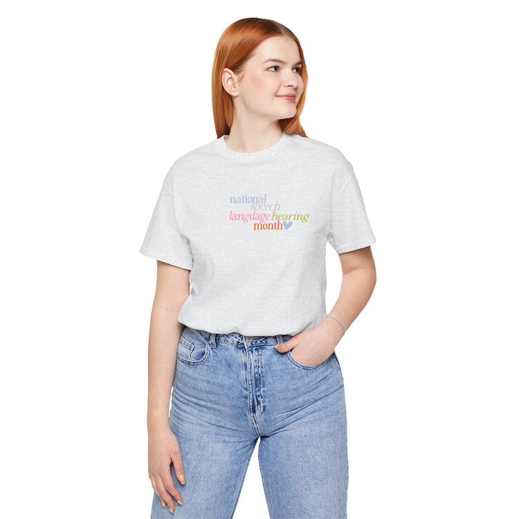 NSLHM heart colorful short sleeve tee